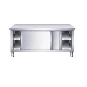 Stainless steel work table cabinet cheap kitchen pantry cabinet restaurant equipment