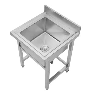 Stainless Steel Kitchen Single Sink Unit Heavy Duty | SIZE 24