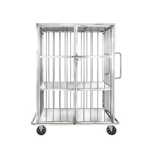 Rectangular Stainless-Steel Laundry Trolley