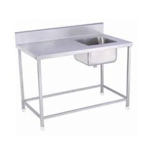 Multipurpose Stainless Steel Work Table with Sink for Kitchen/Cafe/Restaurant, Best for Indoor & Outdoor Purpose - Easy to Clean